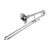 Silver Trumpet Alto Trombone Brass Bb Tone B Flat Wind Instrument with Cupronickel Mouthpiece