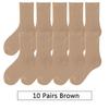 10 Pairs/Lot New Woman Cotton Socks Men Sock Solid Color Autumn Spring For Female's Soft Breathable Colorful Girl