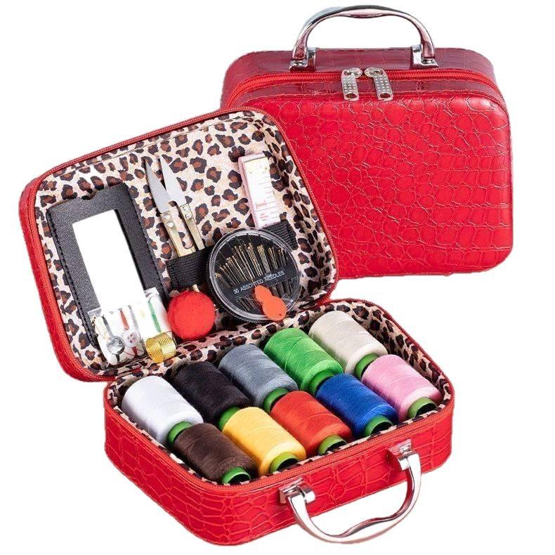 Portable Household Sewing Kit: Multifunctional Needle and Thread Set with Storage Bag