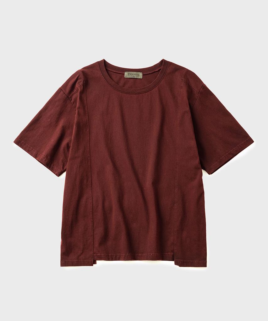 HOOVES Contour Line Short Sleeve T-Shirt [Dying Red]