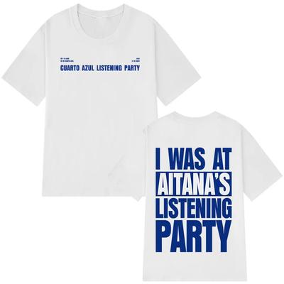 Singer Aitana Curto Azul Tour 2025 T Shirt Men Women Aesthetic Trendy T-shirts Short Sleeves Cotton Fashion O-Neck T-shirts Tops