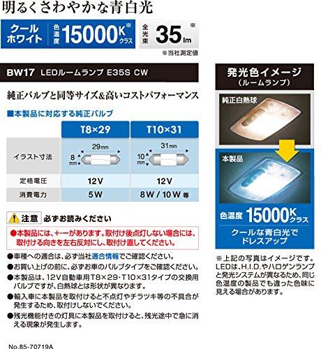 CARMATE Car LED Room Lamp GIGA T10×31 15000K 35lm Cool