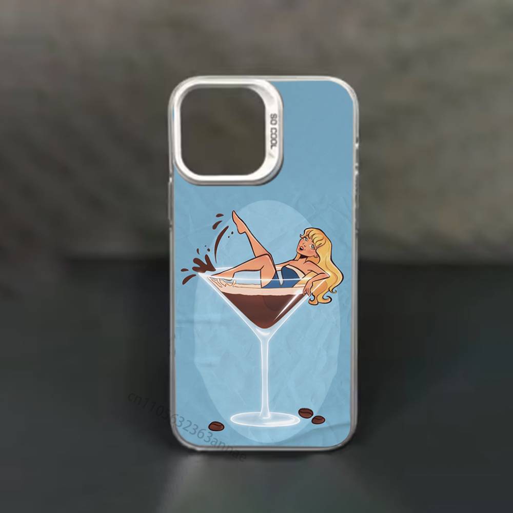 S-sabrina C-Carpenter Cartoon Phone Case for iPhone 15 16 Pro Max  Air SE 11 13 Pro 14 Plus 12 11Pro 15Pro Max 16e Cover