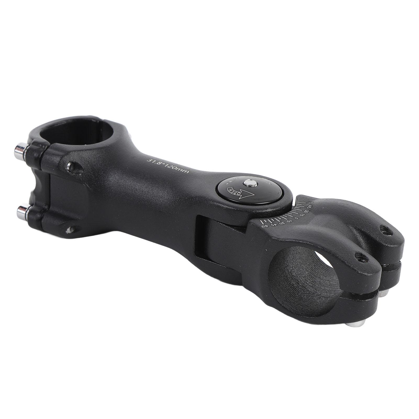 

Cycle Stem 60 Degree Adjustable Aluminum Alloy Short Handlebar Stem 31.8mm 120mm for Mountain Cycle