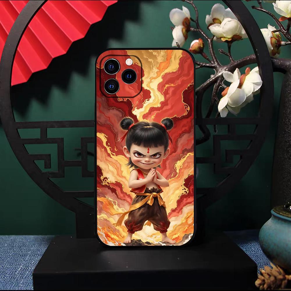 Chinese Movie Nezha Phone Case For IPhone 17 Pro Max 16 15 14 Pro Max 13 11 X Xs Xr 8 7Plus Silicone Cover