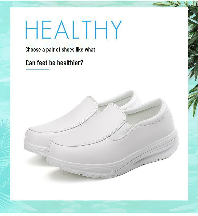 2023 Women's Plus Size Casual White Nurse Shoes for Outdoor Travel and Sports