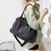 Shoulder bag simple versatile soft PU messenger bag commuting solid color large capacity underarm hand carry tote bag