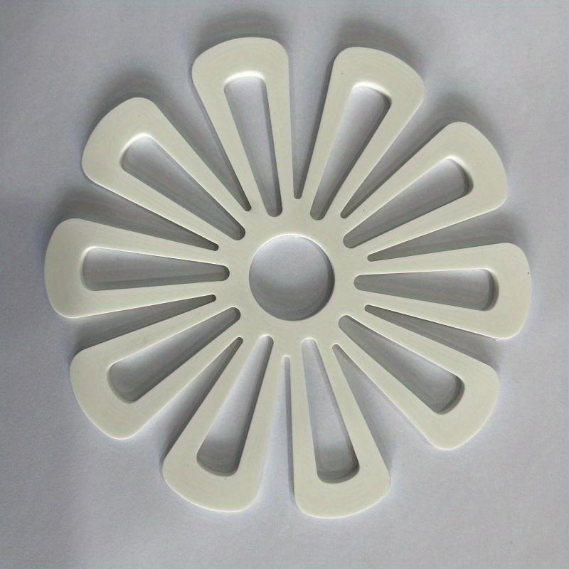 

1PC High Temperature Resistant Heat Insulation Pad Thickened Dining Table Non-slip Teacup Pad Pattern Silicone Pad грязно-белый