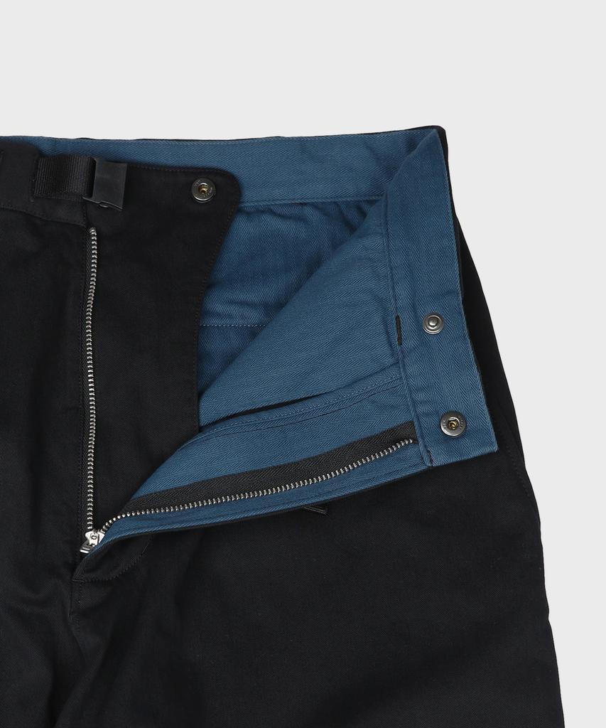 Teuletong Wide Tapered Pants - Blue Black