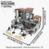 MOOXI Military Wars Simulation WW2 Battlefield Weapons Vehicle Model Set MOC Bricks DIY Building Blocks Toys Children Adult Gift