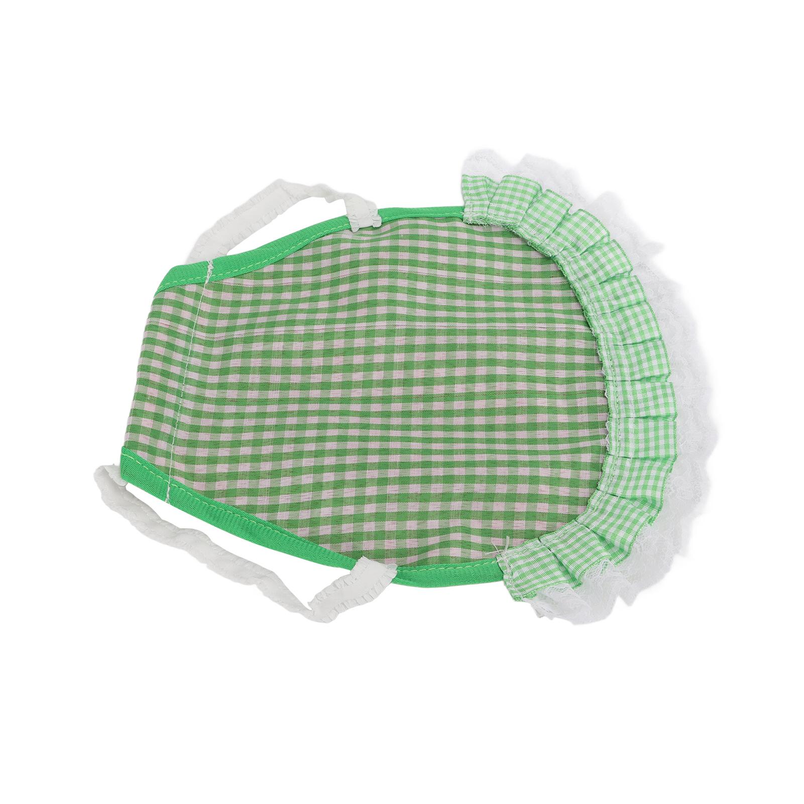 

Hen Double Apron Reusable Hen Apron Poultry Protector with Elastic Straps for Small Medium and Large HenGreen Grid зелёный