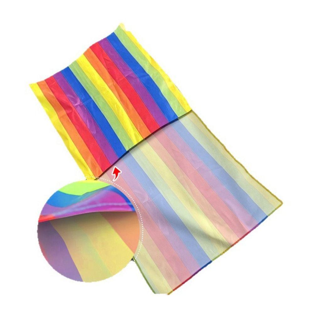 Waterproof Kids Grass Skiing Bag Foldable Rainbow Grass Dragging Mat Cooperative Game
