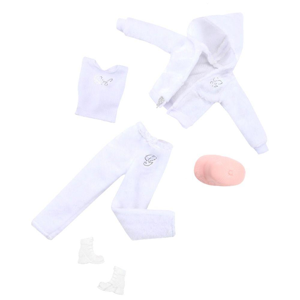 Fashion Male/Female Doll Clothing 2024 Velvet Sportswear Caps New DIY Toys  30CM Doll