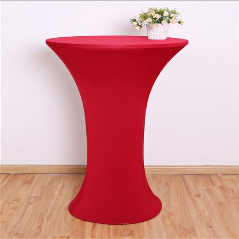 Cocktail Spandex Fitted Stretch Tablecloth 4 Legs Base Table Cover