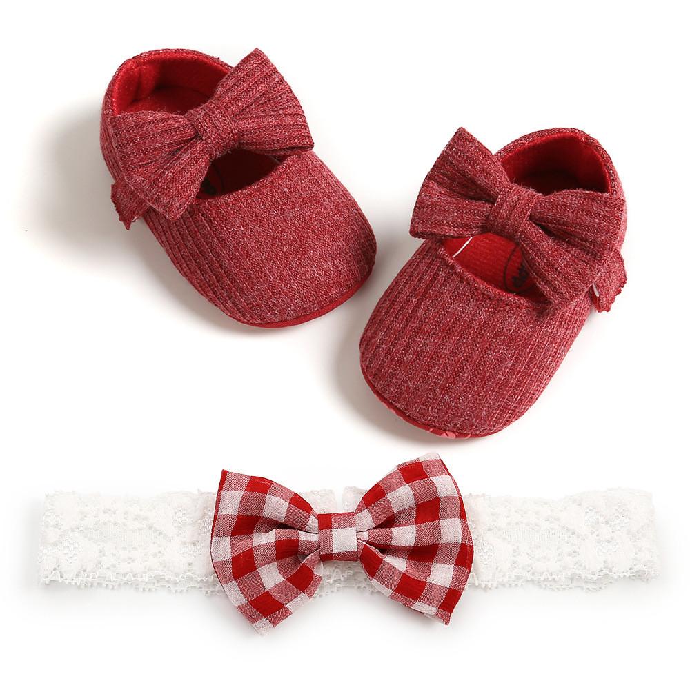 Baby Girl Princess Shoes With Flower Decoration For Spring And Fall Play