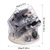 360Degree Rotating Makeup Organizer Transparent Cosmetic Storage Box Brush Holder Jewelry Display Rack Bathroom Organization