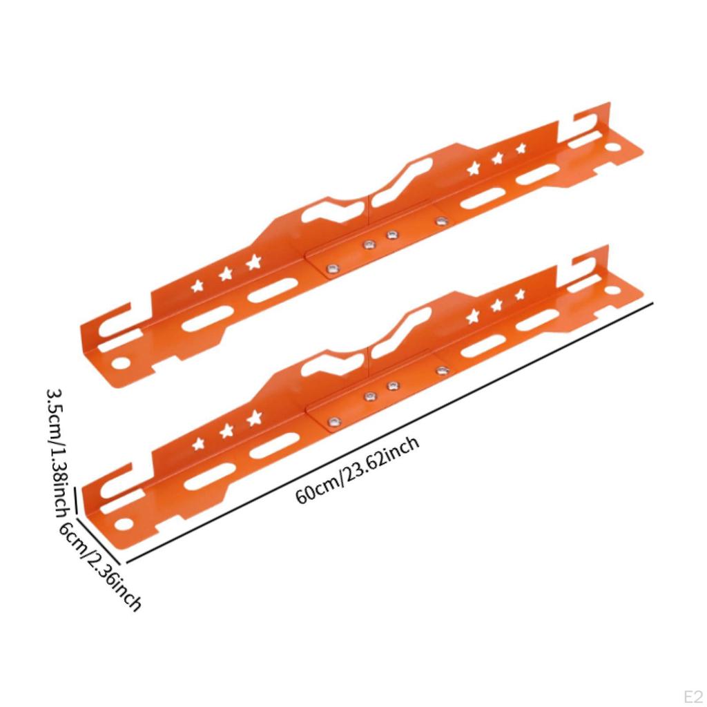 2 stk Kraftige Hjulstillingsverktøy Tåvinkelverktøy Plater Dekkreparasjon Aluminiumslegering for