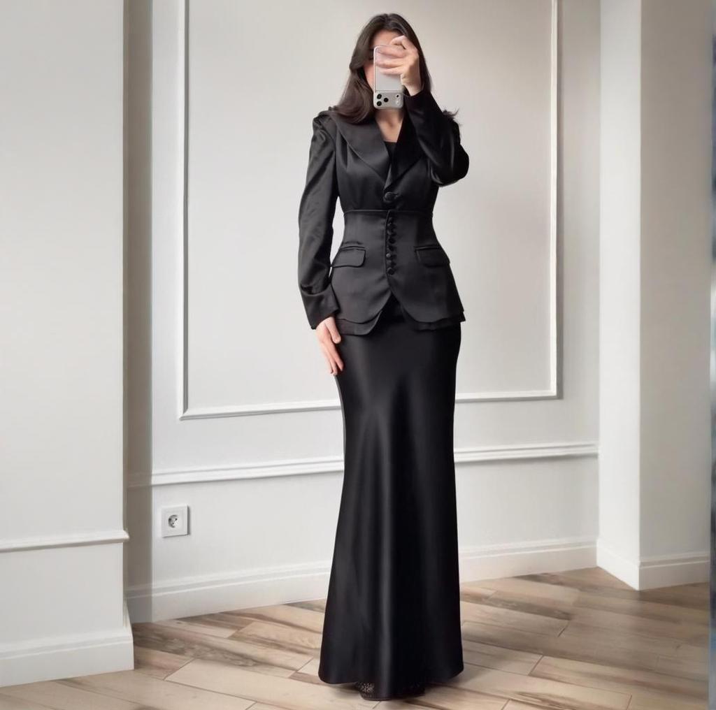 Cross-border Europe, America, Amazon  Autumn New Women's Clothing Fashion Temperament V-neck Professional Dress Skirt Fishtail Skirt
