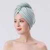 Cotton Waffle Weave Hair Drying Cap Adults Extra Large Quick Dry Absorbent Non-Shedding Bath Towel Hat