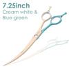 Fenice Professional JP440C Colorful 6.25&7.0 Inch Curved Grooming Scissors Pet Trimming Scissors for Dogs Cats