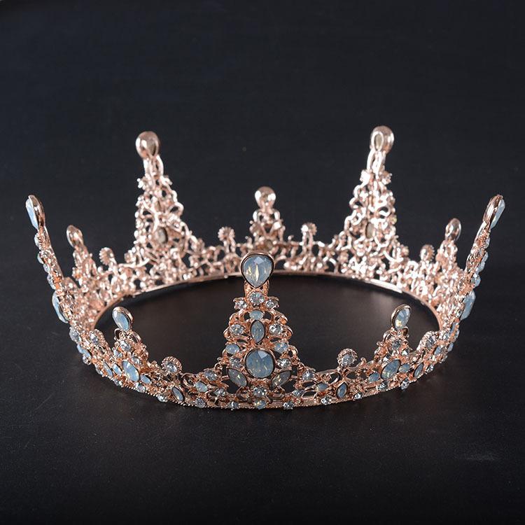 Neu Europäischen stil retro palace königin barock runde volle kreis krone krone foto studio kopf