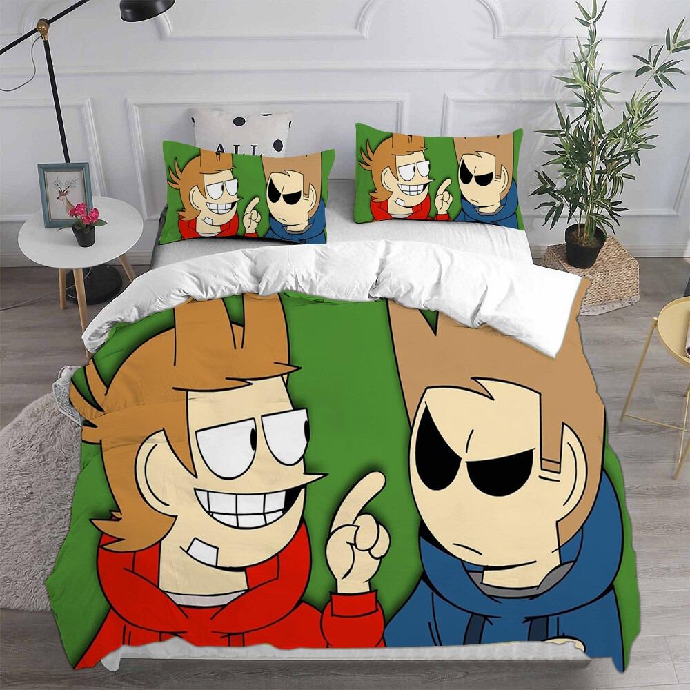 3D Print Eddsworld Bedding Set Single/Twin/Full/Queen/King Size Adult Bedroom Duvetcover Sets Anime Gift