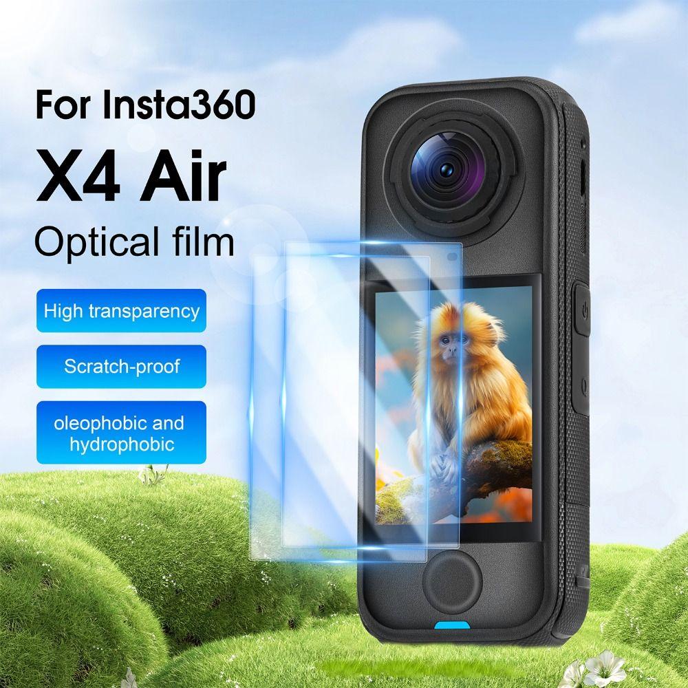 2Pcs Tempered Glass Protective Films Screen Protector for Insta360 X4 Air Action Camera Accessories