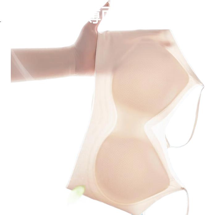 Ziyouxi Women's Summer Thin Bra, 7A Antibacterial Seamless Cool Invisible Thin Strap Sexy Backless Push-Up Anti-Sagging Bra