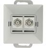 Abex Perła Silver - Double F-type Antenna Socket