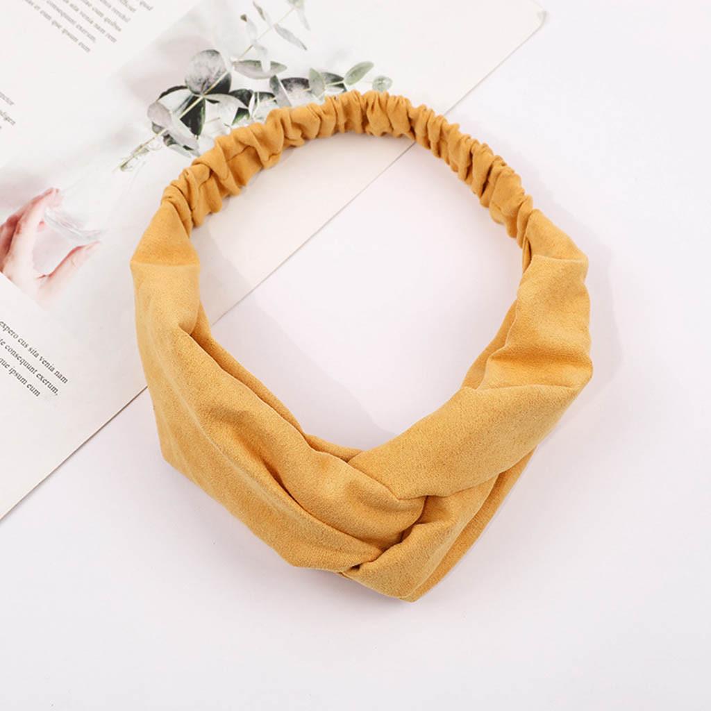 Tiara Feminina Cor Faixa de Cabelo Laço Veludo Aba Larga Envoltório de Cabeça Faixa de Cabelo