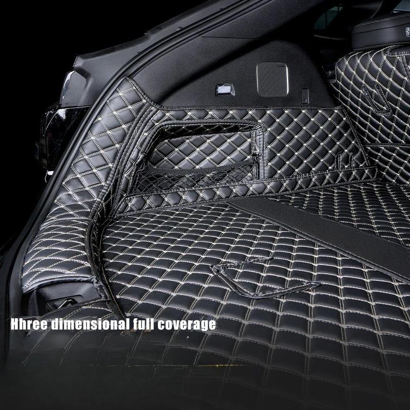 For BYD Sealion 7 EV 2024 2025 Car Boot Mat Rear Trunk Liner Cargo Leather Floor Carpet Tray Protector Accessories Mats