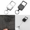High Resiliences Steel Wire Rope Elastic Keychain Easy To Pull Buckle Keyring