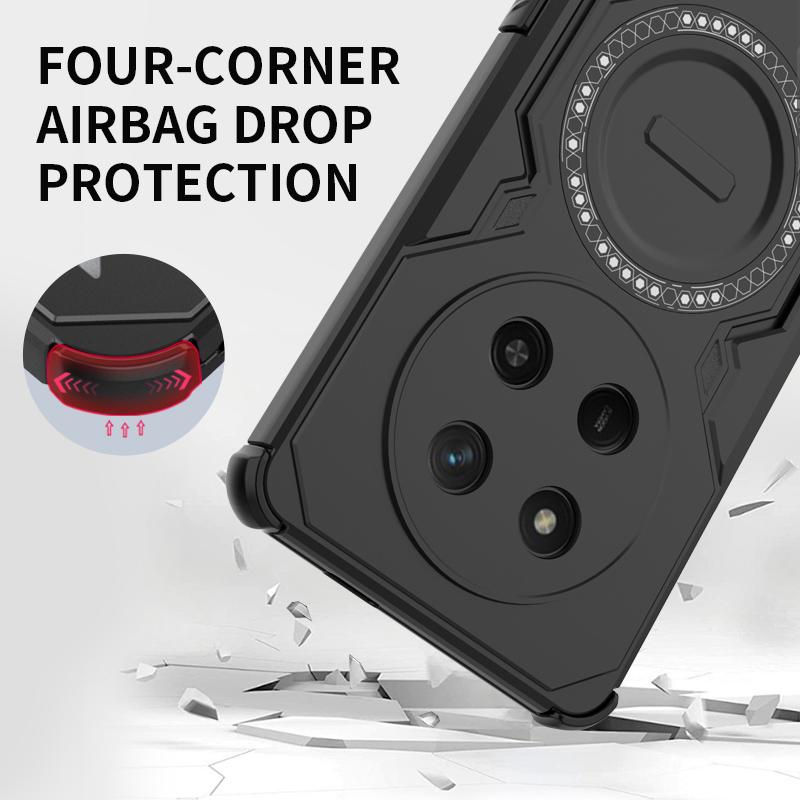 Armor Protective Heat Dissipation Phone Case For Huawei Honor 200 400 Pro X9C Magic 7 Lite Cover Magnetic Shockproof Shell