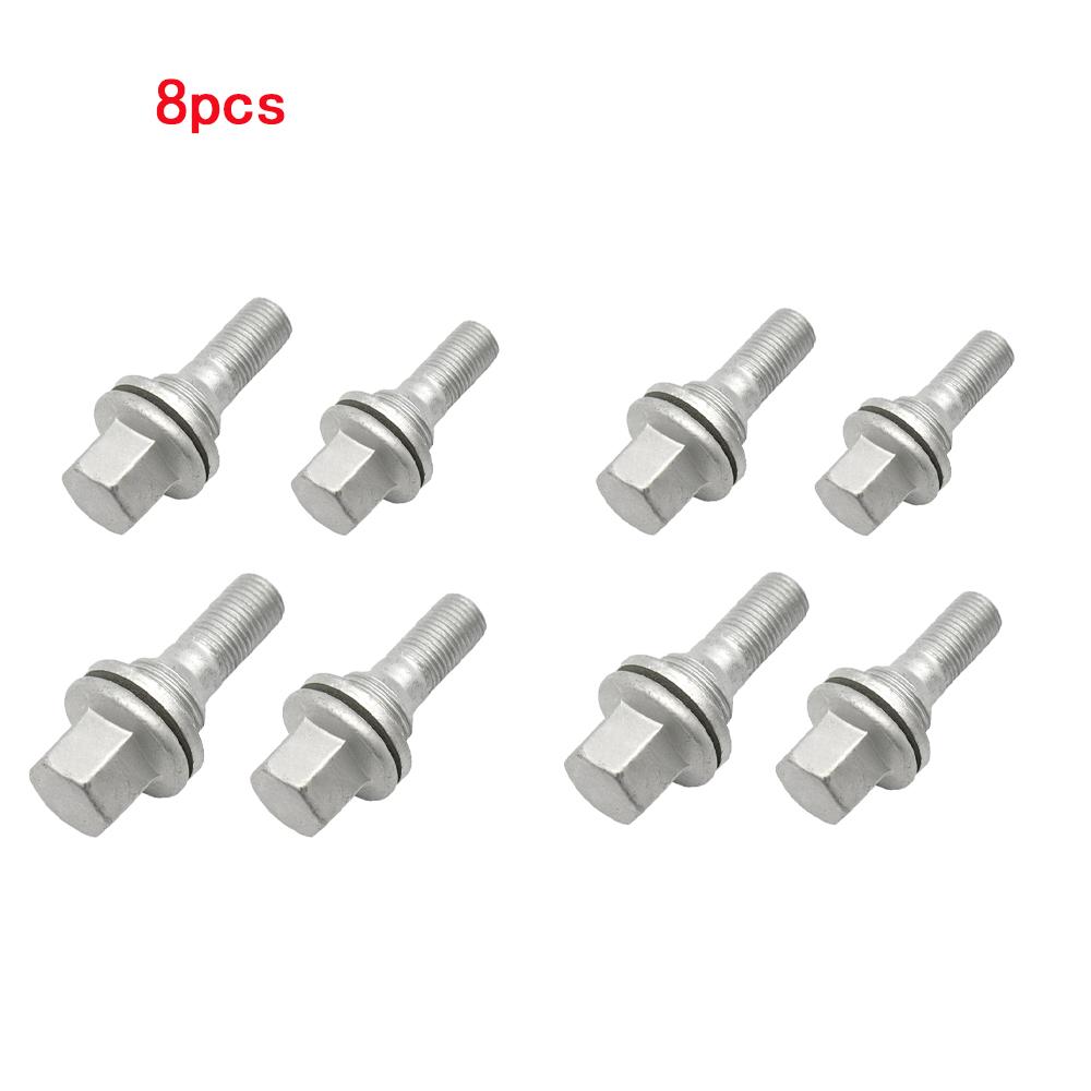 4/8Pcs Wheel Nuts Bolts Fit For Citroen Peugeot 206 207 208 308 407 3008 17mm HEX Wheel Lug Bolts