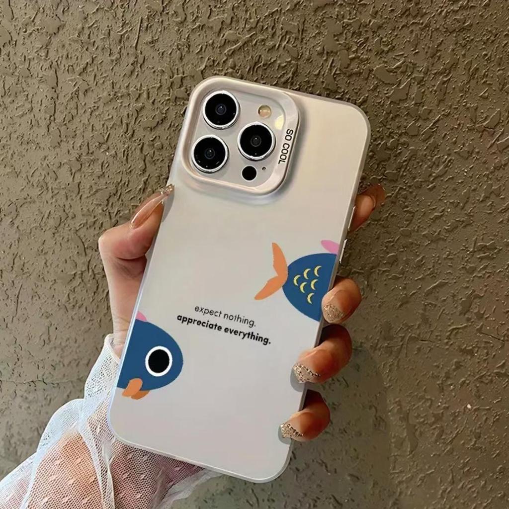 Srebrna muszla kreatywne etui ryba dla Apple 17, 16, 15 Pro & 14, 13, 12 ProMax