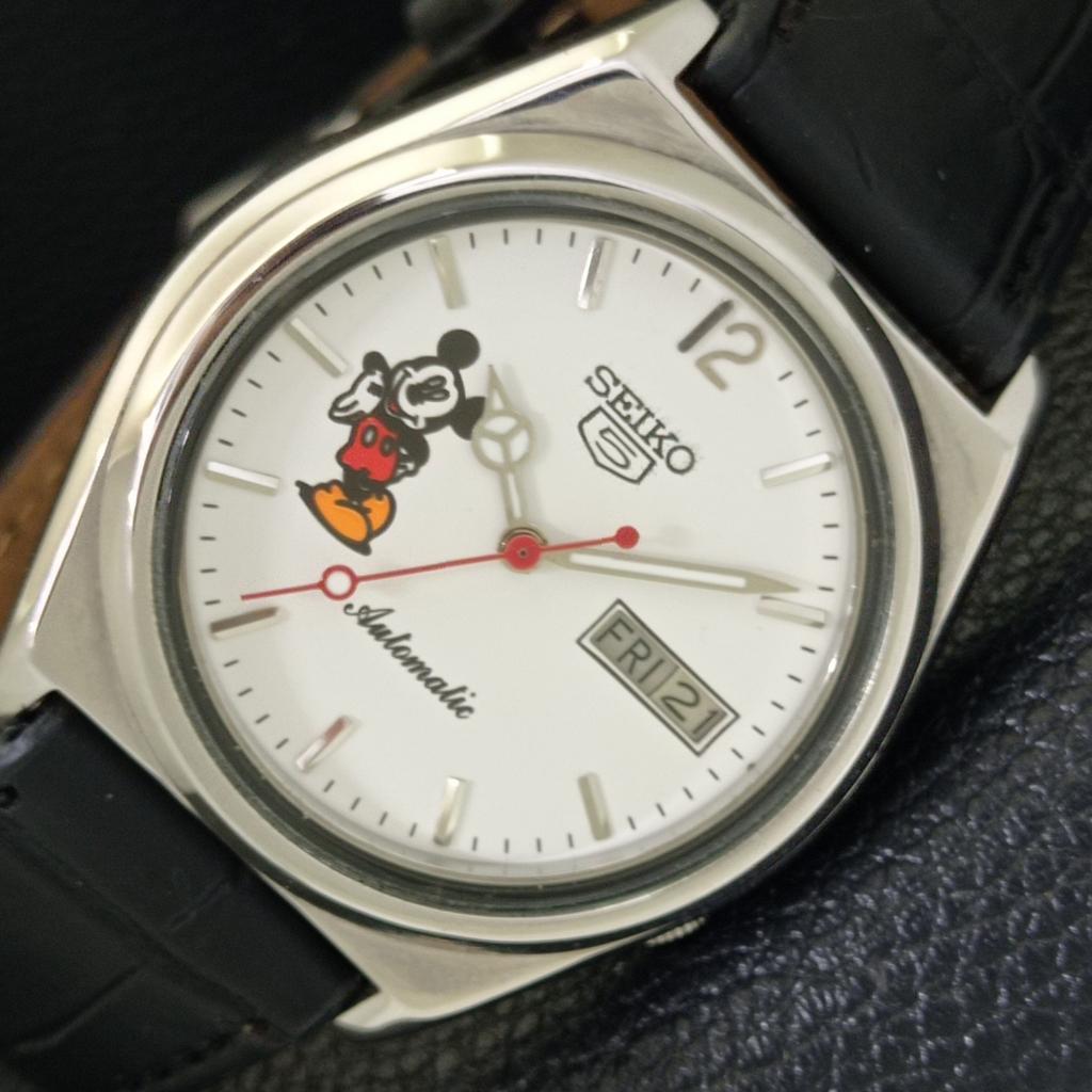 SEIKO 5 AUTOMATIC VINTAGE JAPAN 7009A MENS WHITE COLOR DIAL WATCH a700560-5 R203-a700560