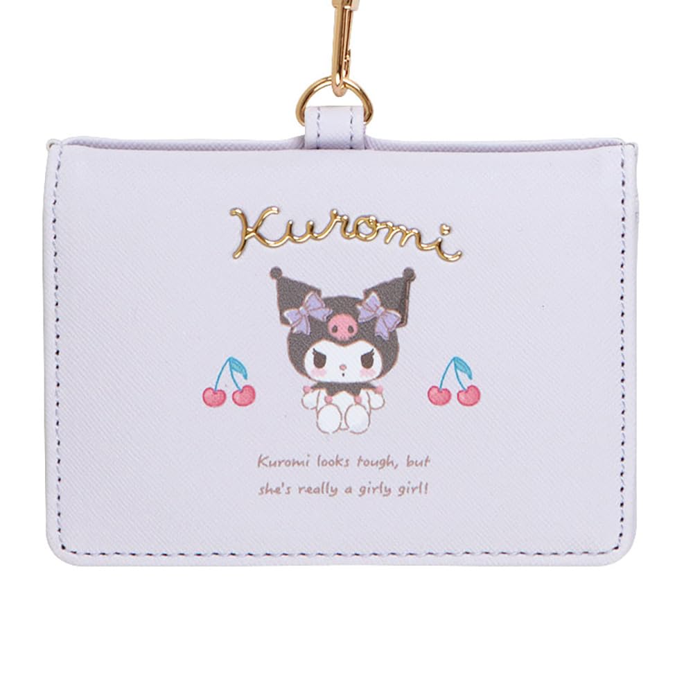 Sanrio Kuromi Card Case, Bi-fold ID Case, 7.5 x 10.5 x 1.5 cm, Perfect for New Life, Everyday Accessories, Character, 459097