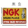 SPARK PLUGS Metal Tin Sign   20cm X 30cm Waterproof  Dustproof Metal Sign Retro Sign To Decorate Wall Art