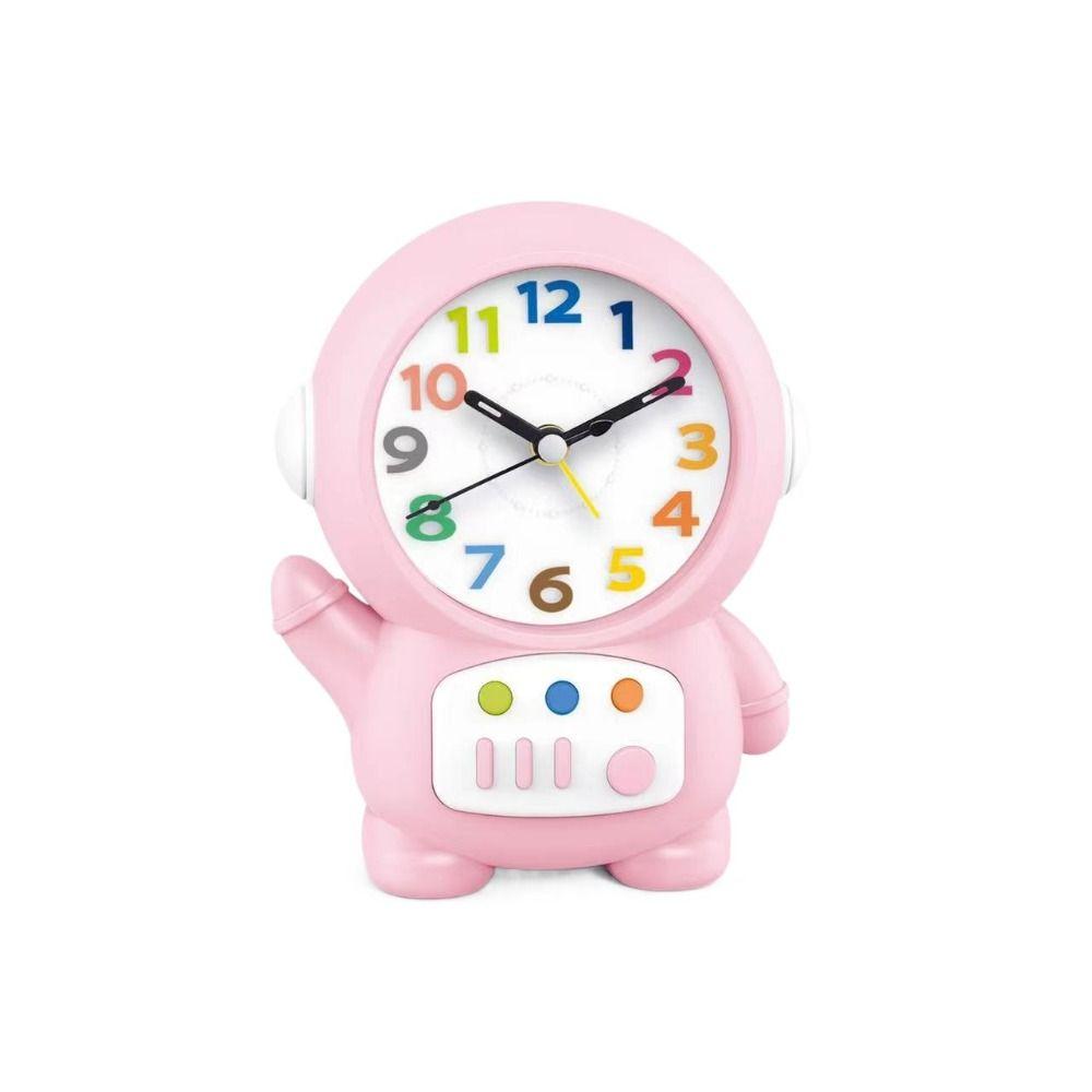 Astronaut Shaped Astronaut Desk Lamp Plastic Bedside Clocks Glowing Alarm Clock  Kids