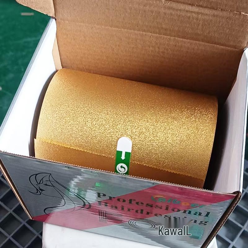 Gold Embossed Orange Peel Aluminum Foil for Hair Coloring and Care