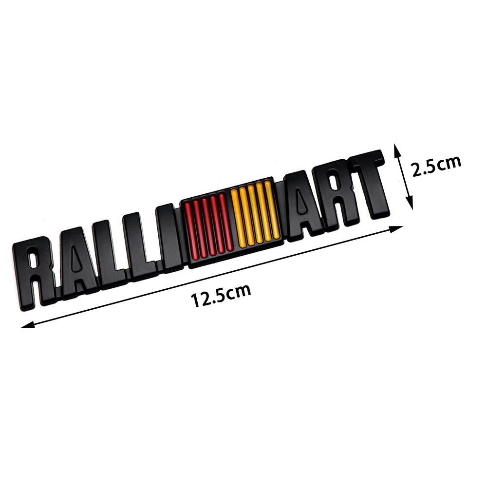 Car Front Grille Emblem Side Badge Sticker for Mitsubishi RALLIART Lancer Outlander L200 Cross Pajero Eclipse Galant Accessories