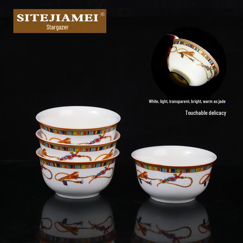 Tang Sancai Keramikschale & Essstäbchen Geschenkset