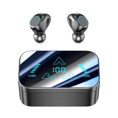 Bezprzewodowe słuchawki Bluetooth 5.3 z redukcją szumów, słuchawki douszne LED z mikrofonem do Androida iOS, do ćwiczeń, na siłownię, do sportu
