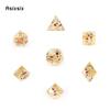 7 Pcs Yellow Skull Resin White Number Sharp Edge Dice Polyhedral Dice Suitable For Role-Playing Dice PropBoard Game Gift