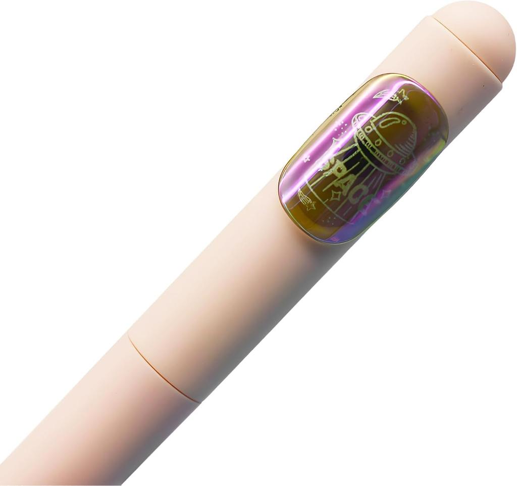 Maydahui Set of Stylish Sequin and Space Ballpoint Black Gel Easy To Office Gifts 12-Piece Pens, 0.5mm, Ink, Cute, Laser-Activated Pens, Write,