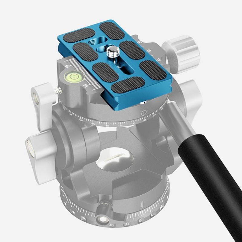 Precisions Machined Camera Quick Release Plate with Not Slip Rubber Aluminum Quick Release Plate Simple Installation