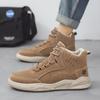High Top Boots Men's Shoes Fashion Motorcycle Ankle Boots Shoes for Men Winter Boots Men's Sneakers Lace-Up Botas Hombre