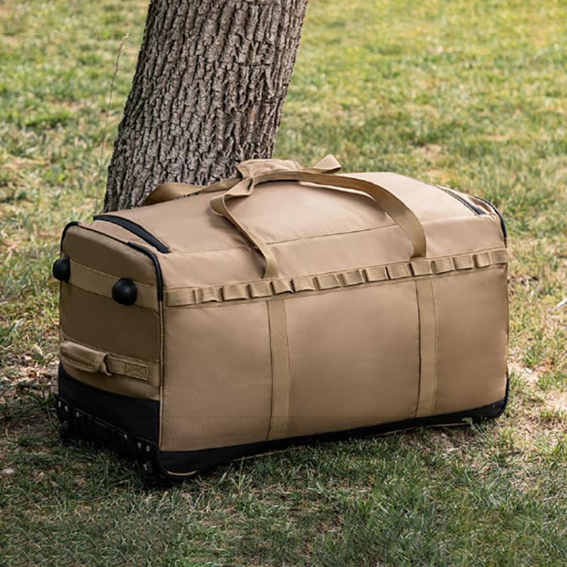Outdoor Camping Storage Bag Travel Duffel Handheld Backpack Multi-Functional Large-Capacity Wheeled Pack