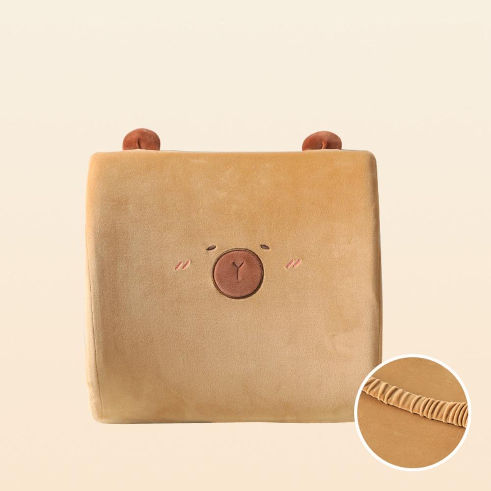 Cute Cartoon Capybara U-shaped Pillow Soft Travel Neck Support Pillow Eye Mask Pillow 2 In 1 Office Chair Cushions