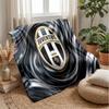 Juventus FC Theme Blanket Soft Flannel Blanket Plush Throw Blanket Cozy Sofa Bed Blanket for Home Decor